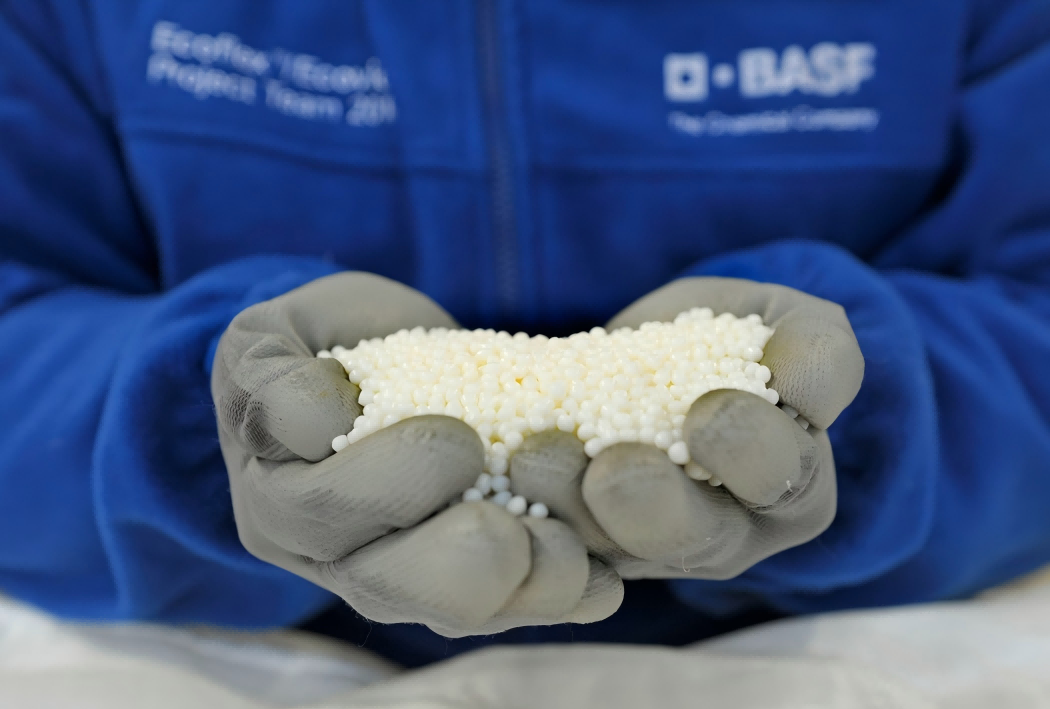 BASF biomass-balanced PBAT for midsoles